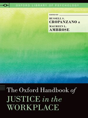 cover image of The Oxford Handbook of Justice in the Workplace